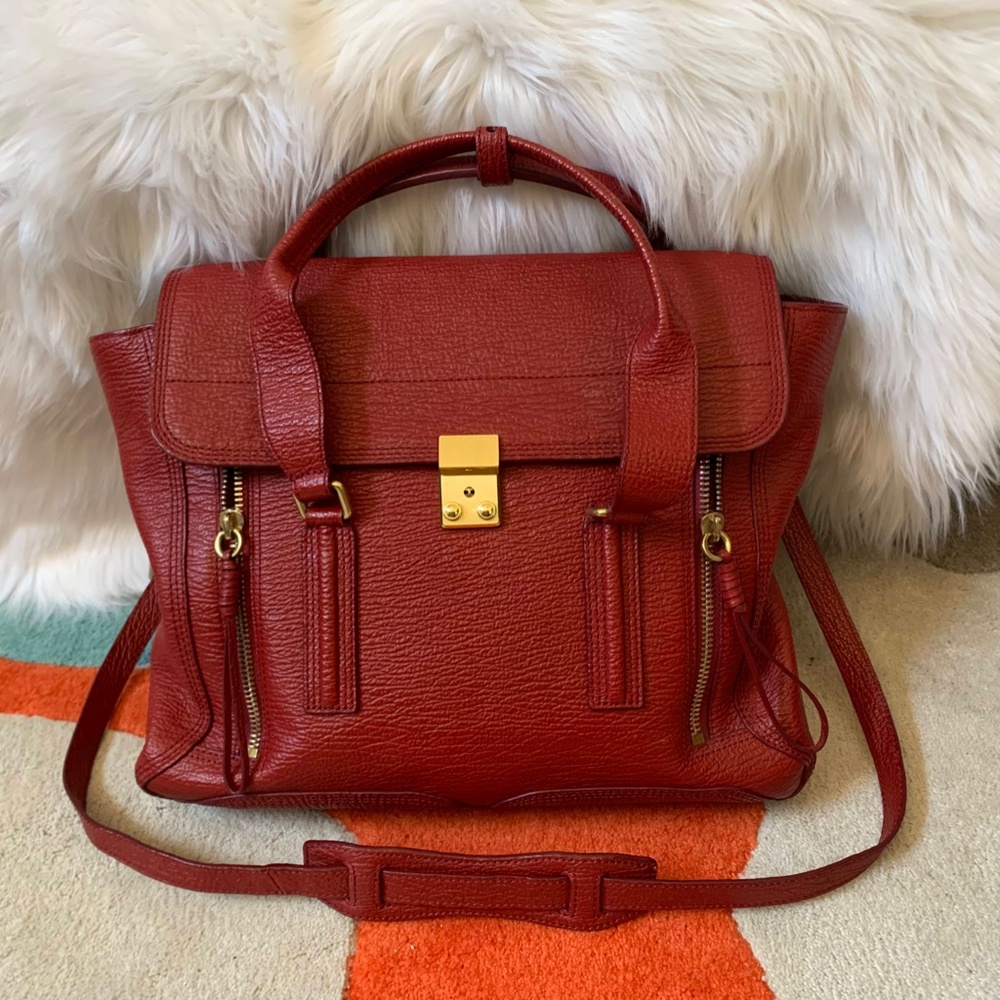 3.1 Phillip Lim Large Pashli- Crimson - Picture 2 of 12
